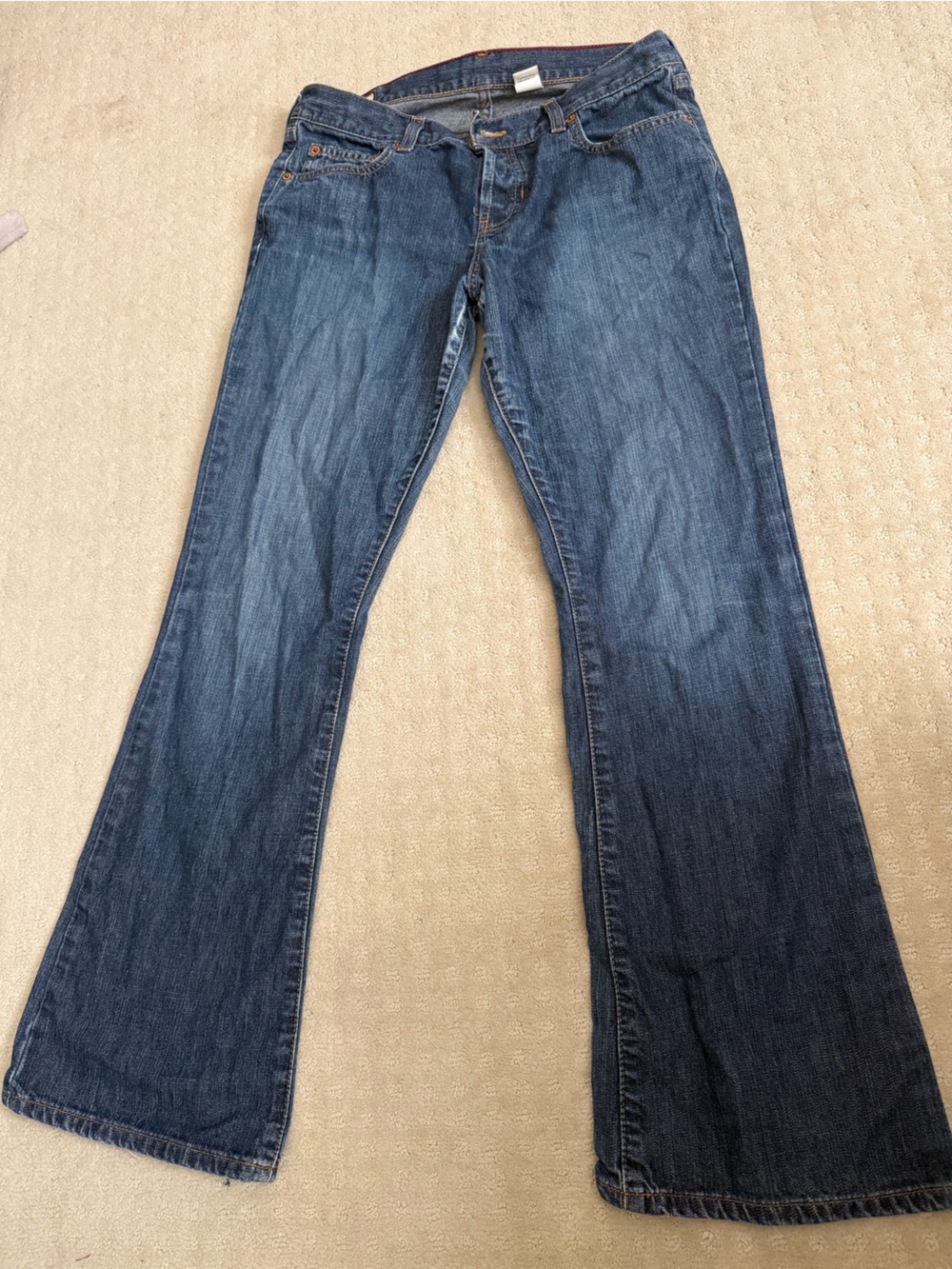 Vintage Abercrombie and Fitch Low Rise Blue Flared Jeans circa 2005